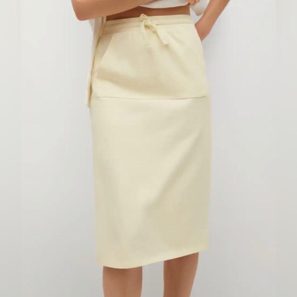 MANGO Midi Skirt
